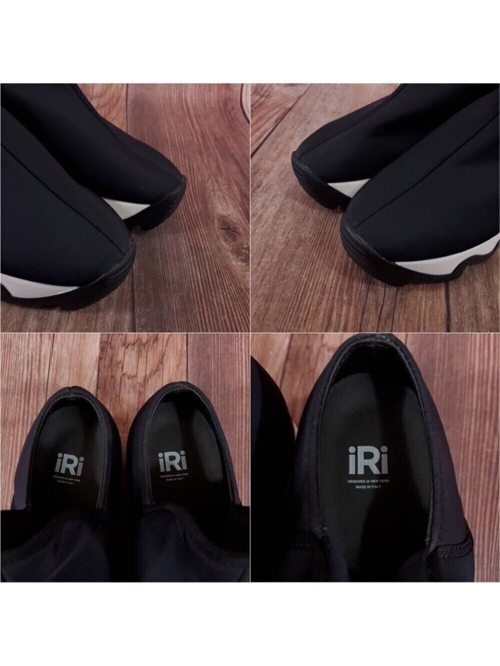 iRi NYC Womens Size 5.5 WES Black Outline Low Top Sneaker - Picture 8 of 15